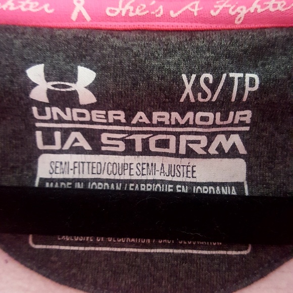 Under Armour Tops Under Armour Storm Breast Cancer Zip Front Hoodie